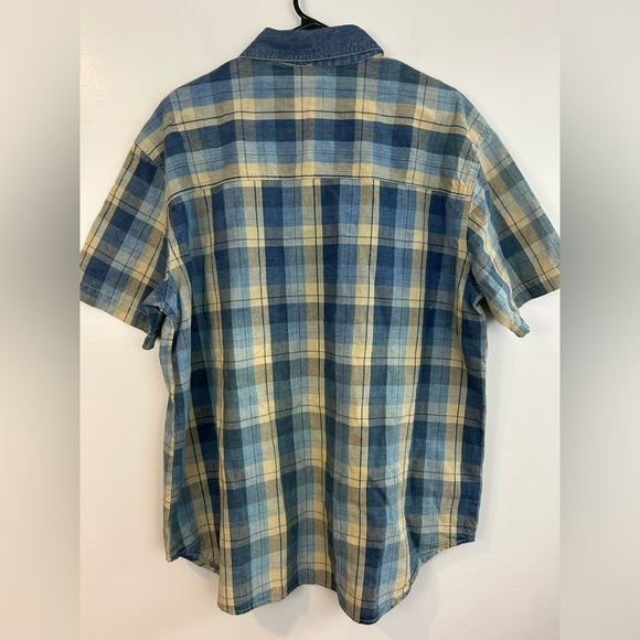 NWT Vintage Classic Elements Embroidered Plaid Short Sleeve Button Down Size 18W - Picture 4 of 10
